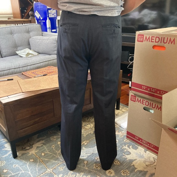 BONOBOS Aberdeens Men’s Dress Pants in Blue Overcheck - Picture 2 of 4